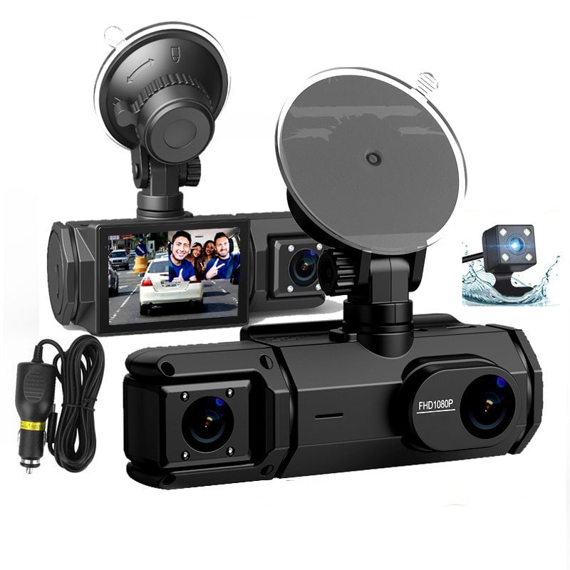 Three-lens driving recorder