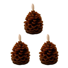 Load image into Gallery viewer, Flameless Pinecone Candles