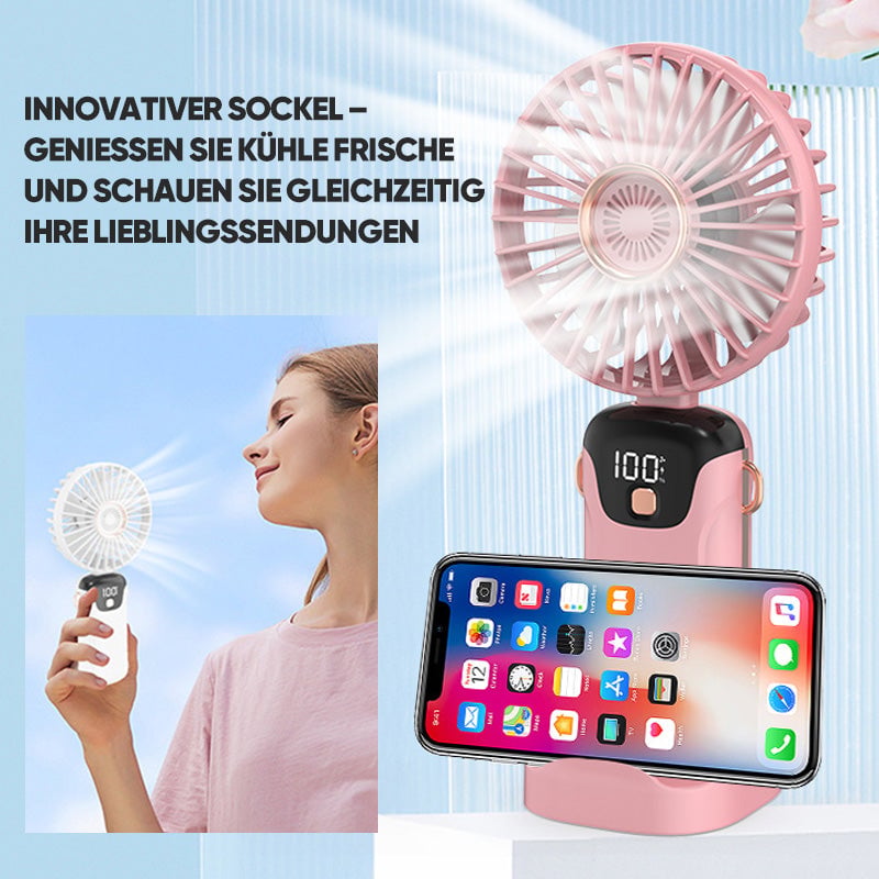Portable fan with digital display