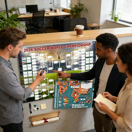 2026 World Cup Football poster