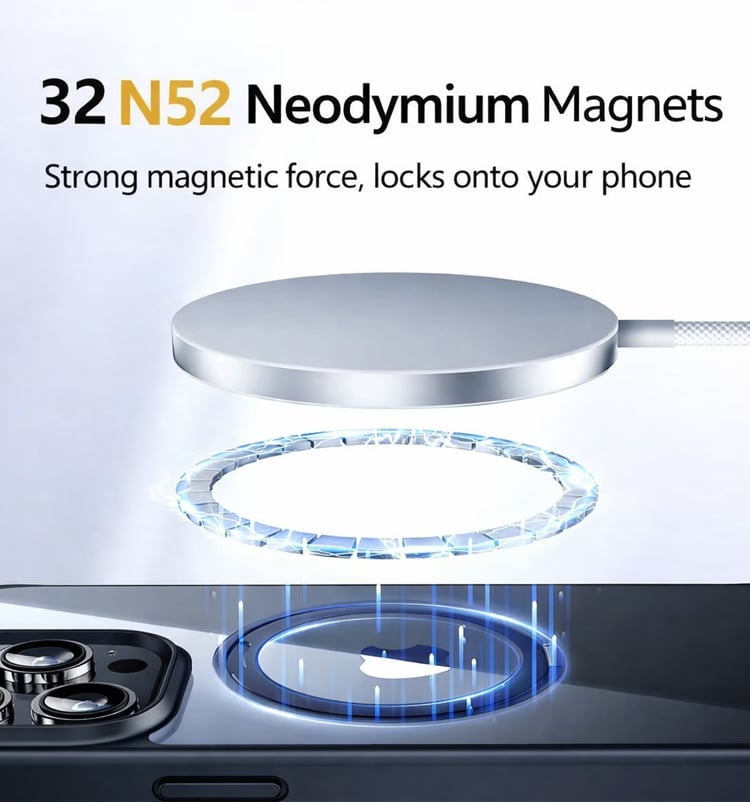 Qi 2.2 25W Fast Wireless Charger