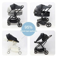 Load image into Gallery viewer, UV Protective Baby Stroller Sunshade with Top Opening