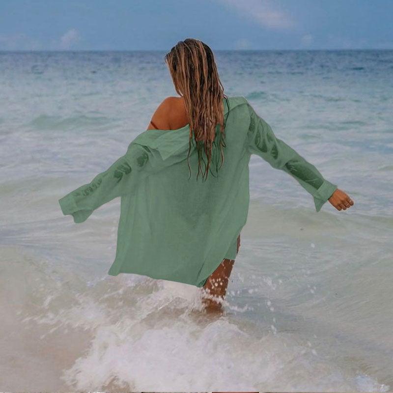 Women's Boho Semi-sheer Cover Up