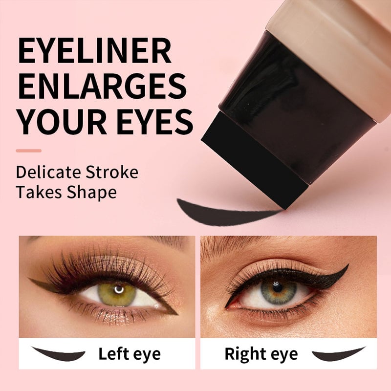 Dual-Head Design Rotating Eyeliner Stamp Pen