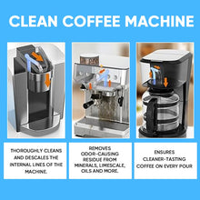 Load image into Gallery viewer, Coffee Maker Cleaner &amp; Descaling Tablets