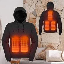 Load image into Gallery viewer, USB power heated hooded sweatshirt