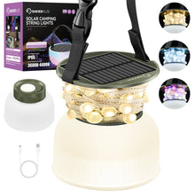 Load image into Gallery viewer, Solar Camping String Lights