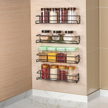 Load image into Gallery viewer, Carbon Steel Wall-Mounted Kitchen Spice Rack