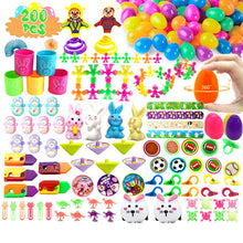Load image into Gallery viewer, Prefilled Easter Eggs with Toys and Stickers for Egg Hunts