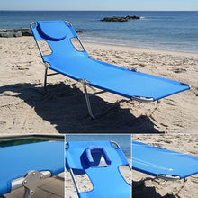 Load image into Gallery viewer, Portable Folding Beach Lounge Chair with Backpack Straps