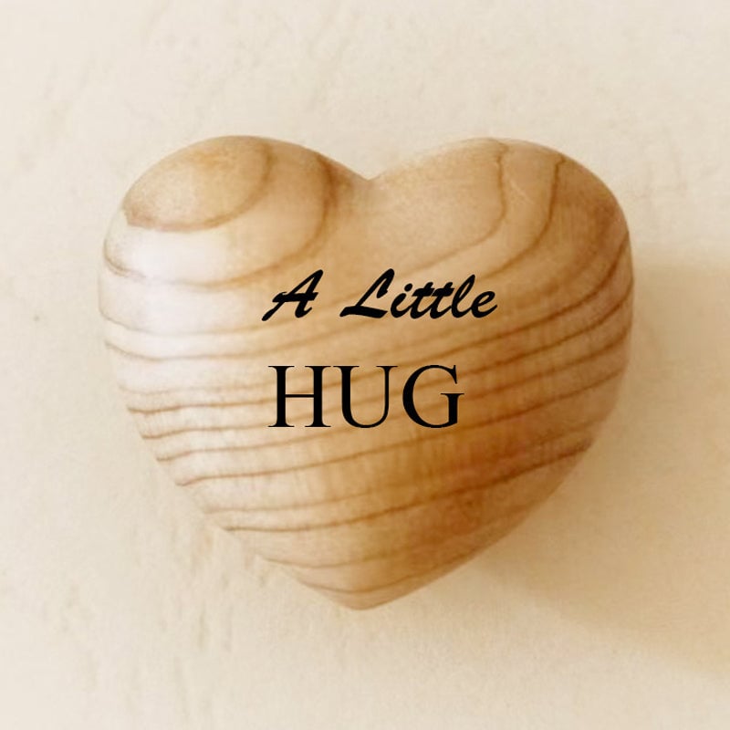 Pocket Hug Wooden Heart Token