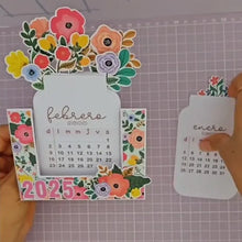 Load image into Gallery viewer, 2025 Bloomy Flowers Desk Calendar📅