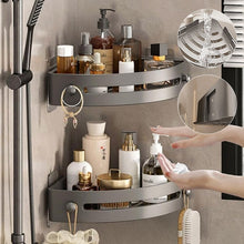 Load image into Gallery viewer, No-Drill Bathroom Corner Shelf