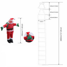 Load image into Gallery viewer, Christmas Ladder Decoration Lights With Santa Claus