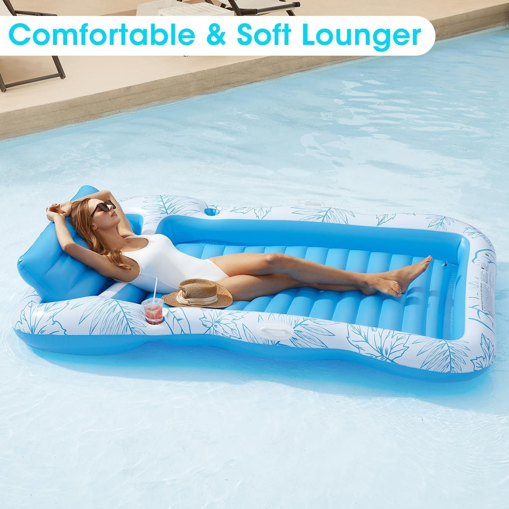 Inflatable Pvc Bed PVC Water Inflatable Maple Leaf Pattern Floating Bed – nuvayo