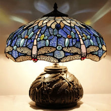 Load image into Gallery viewer, Tiffany-style Dragonfly Table Lamp