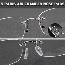 Load image into Gallery viewer, Soft Silicone Air Chamber Eyeglasses Nose Pads (10 pairs)