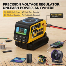 Load image into Gallery viewer, Portable Adjustable Voltage Power Converter