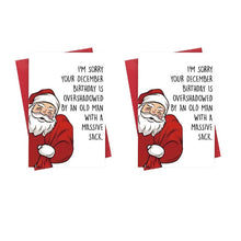 Load image into Gallery viewer, Cartoon Santa Claus Birthday Card