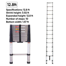 Load image into Gallery viewer, Sakerplus Portable Collapsible Extension Ladder
