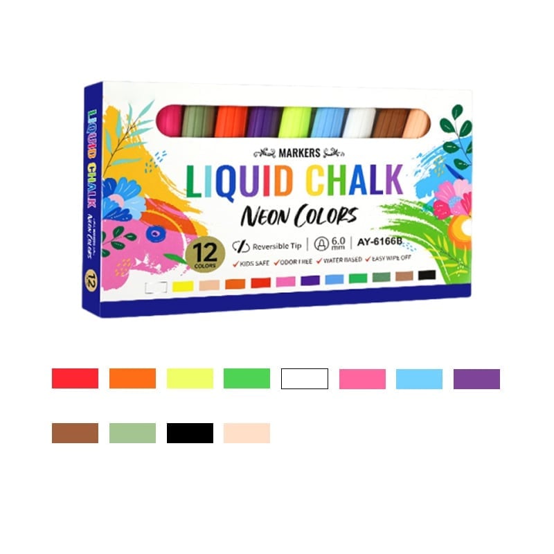 Professional Multi-Surface Liquid Chalk Markers Set