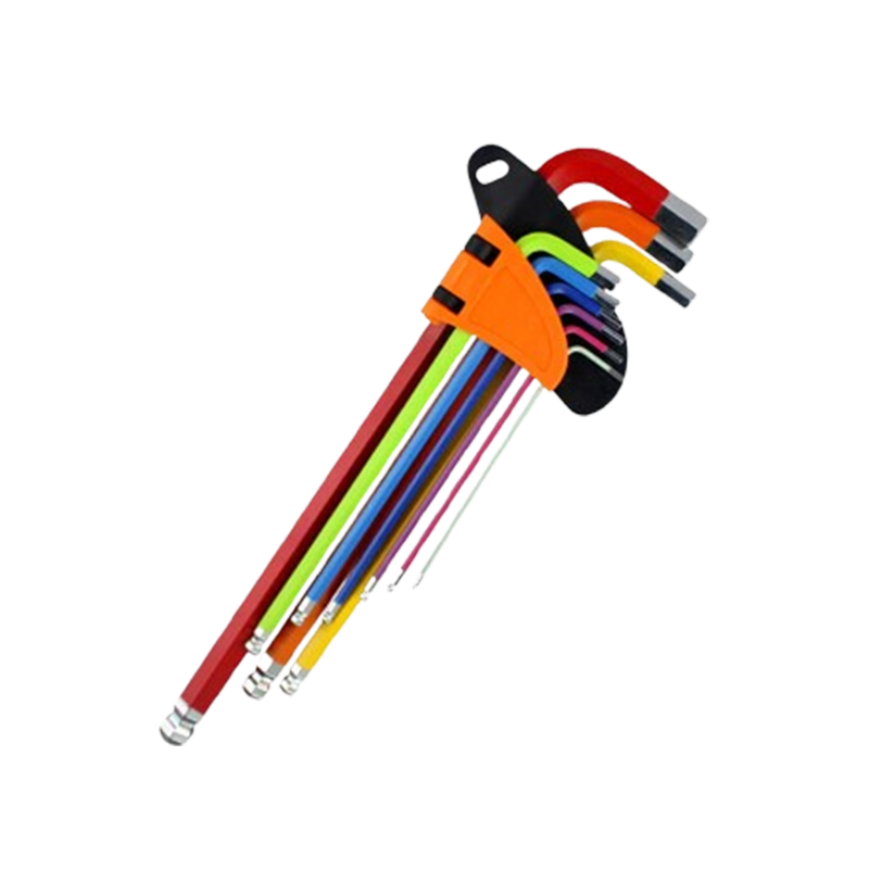 Rainbow Colored Long Arm Allen Wrench Set