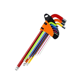 Rainbow Colored Long Arm Allen Wrench Set