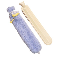 Load image into Gallery viewer, Extended Hot Water Bottle with Plush Cover