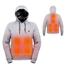 Load image into Gallery viewer, USB power heated hooded sweatshirt
