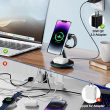 Load image into Gallery viewer, Folding Magnetic Multi-Function 3-in-1 Wireless Charger