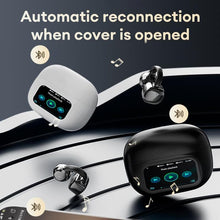Load image into Gallery viewer, Clip-On Ear LCD Full Color Touchscreen Audio Wireless Headphones