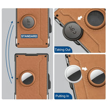 Load image into Gallery viewer, Men's Business Style Pu Leather Card Slots for AirTag