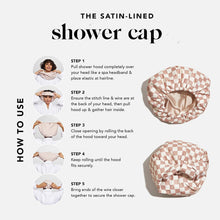 Load image into Gallery viewer, Satin Lined Luxury Shower Cap