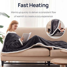 Load image into Gallery viewer, Electric Wearable Throw Blanket with Sleeves
