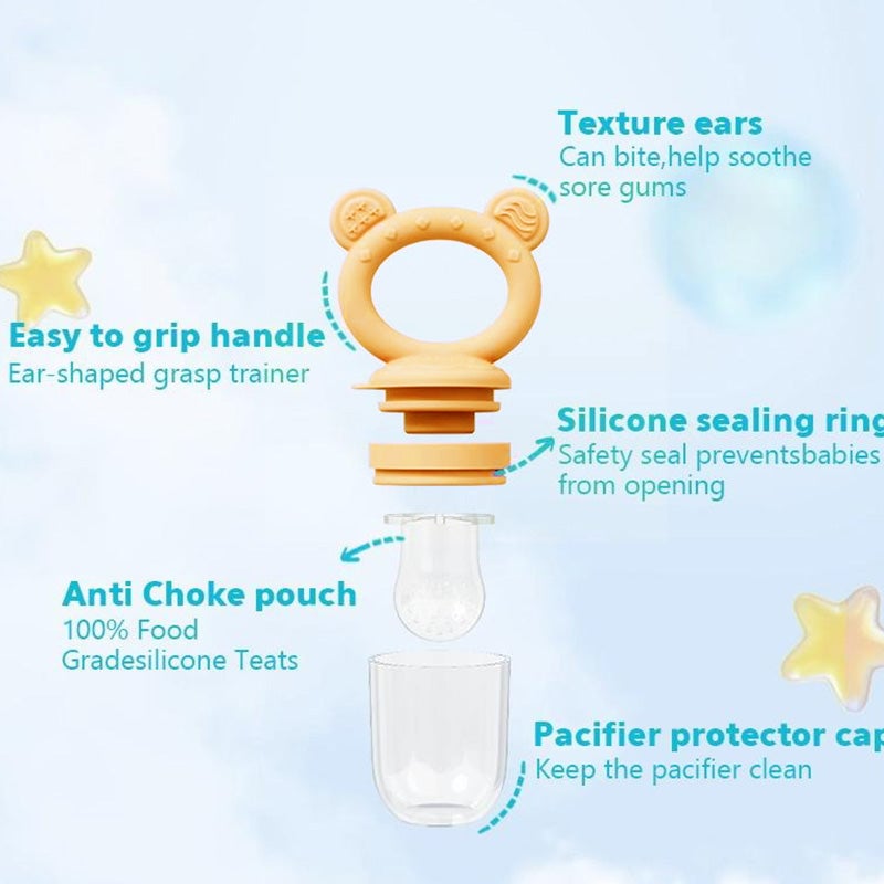 Baby Food Fruit Feeder & Breastmilk Popsicle Mold Set