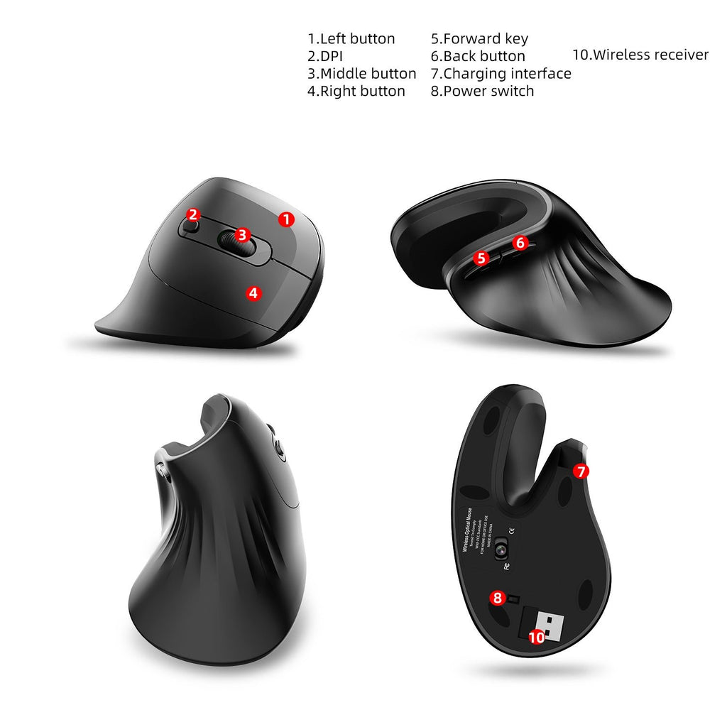 Aless™ Wireless Ergonomic Vertical Mouse