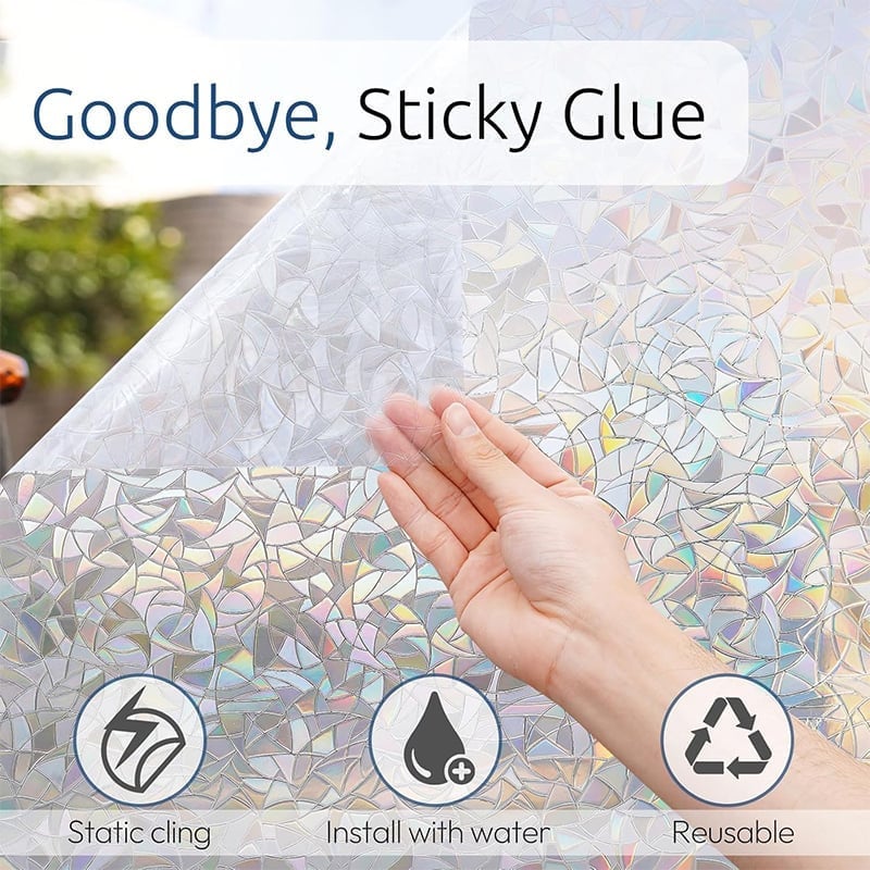 Holographic PVC Window Privacy Film