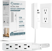 Load image into Gallery viewer, Outlet Concealer Power Strip