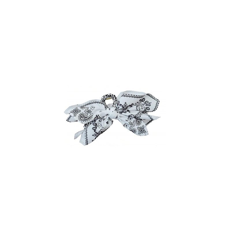 Double-Sided Paisley Bow Hair Claw