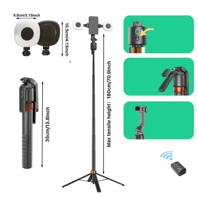 Smart Tracking Gimbal Selfie Stick