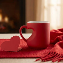 Load image into Gallery viewer, Heart-shaped Color-changing Ceramic Mug