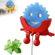 Load image into Gallery viewer, Cute Smiling Sponge Holder With Drainage