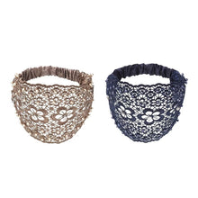Load image into Gallery viewer, Plum Blossom Hollow Beaded Wide Headband