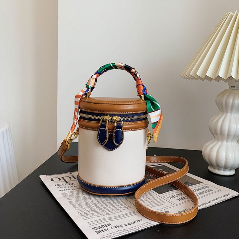 Colorblock Bucket Bag for Women