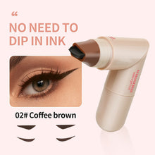 Load image into Gallery viewer, Dual-Head Design Rotating Eyeliner Stamp Pen