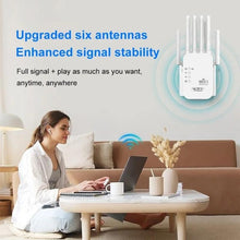 Load image into Gallery viewer, Upgraded 6-Antenna WiFi Extender 1200Mbps