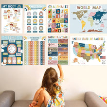 Load image into Gallery viewer, 📚Boho PreK Educational Posters 16 pcs
