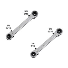 Load image into Gallery viewer, Maintenance Double-ended Square Ratchet Wrench