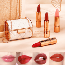 Load image into Gallery viewer, Velvet Matte Lipstick Set With Chain Bag