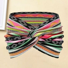 Load image into Gallery viewer, Printed cross yoga headband